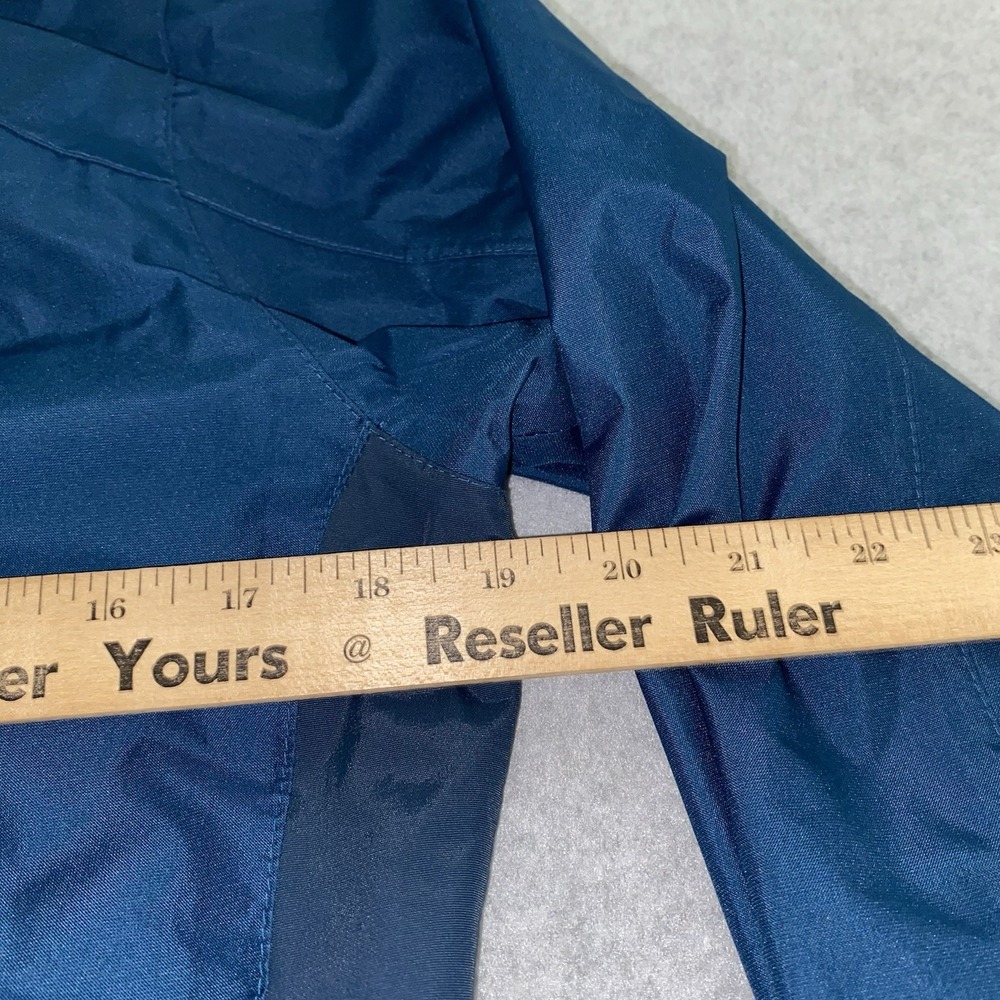 Eddie Bauer WeatherEdge Rain Jacket Womens XS Blue Hooded Waterproof Windbreaker - Picture 15 of 16